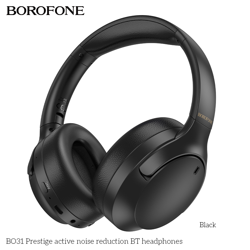 BOROFONE BO31 Prestige over-ear headphones ANC button NZ 3